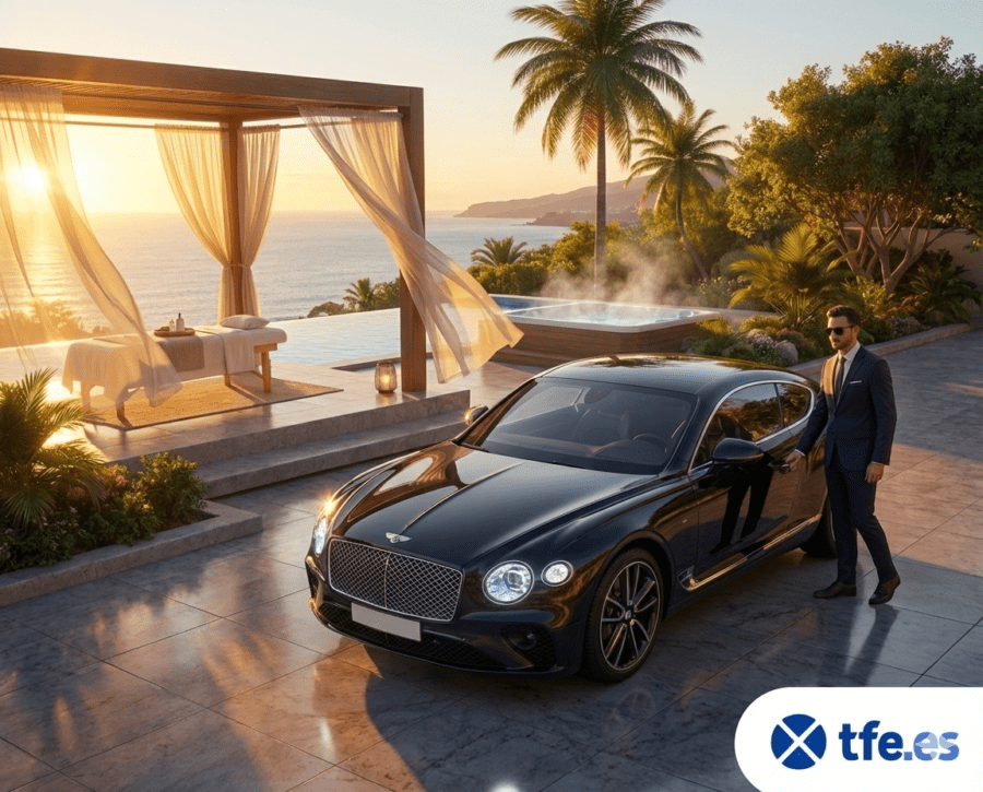 Luxury Car Rental Tenerife (AI image)