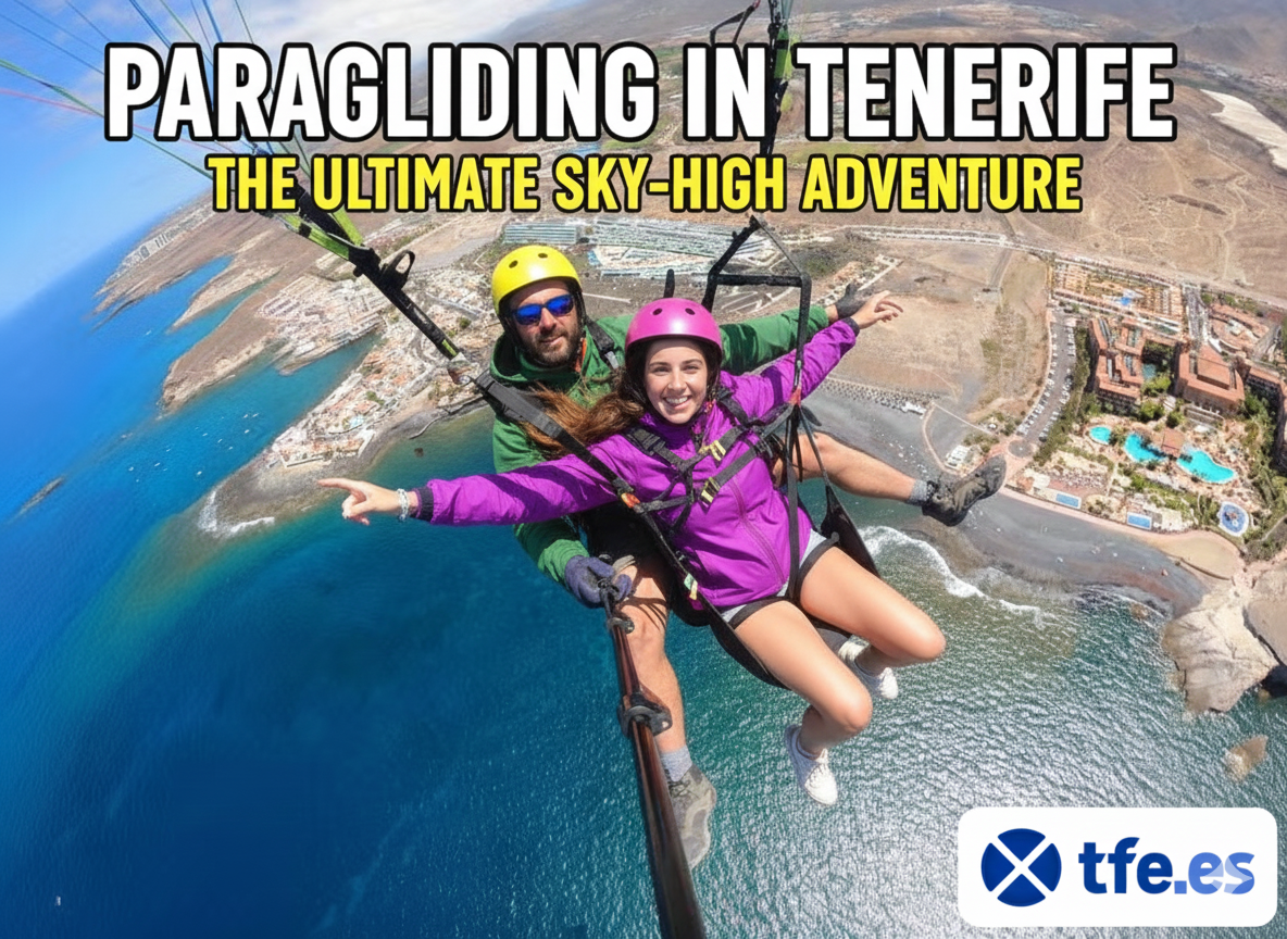 Parapendio a Tenerife: L'Avventura da Non Perdere (AI image)